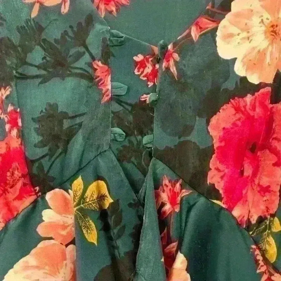 MISA LOS ANGELES Floral Morgan Robe Top Dress romantic feminine - Picture 4 of 15